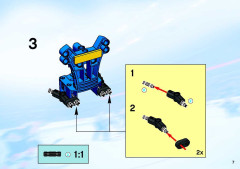 LEGO 3545 instructions page 7 – build guide