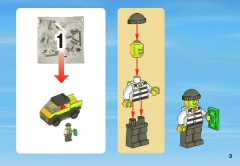 LEGO 3658 instructions page 3 – build guide