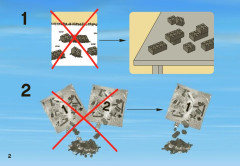 LEGO 3661 instructions page 2 – build guide