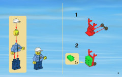 LEGO 3661 instructions page 3 – build guide