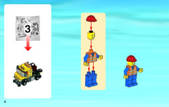 LEGO 3677 instructions page 2 – build guide