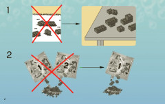 LEGO 3816 instructions page 2 – build guide