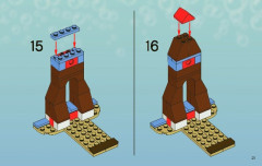 LEGO 3816 instructions page 21 – build guide