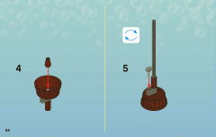 LEGO 3817 instructions page 62 – build guide