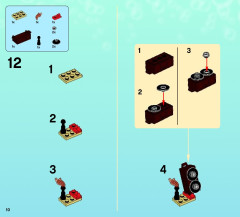 LEGO 3818 instructions page 10 – build guide