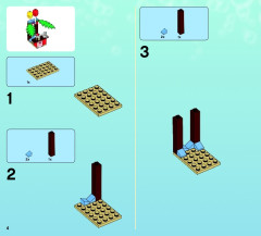 LEGO 3818 instructions page 4 – build guide