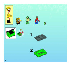 LEGO 3825 instructions page 2 – build guide