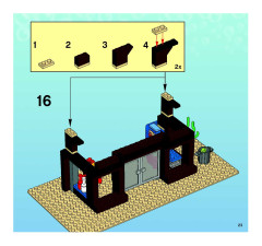 LEGO 3825 instructions page 23 – build guide