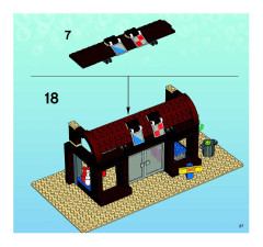 LEGO 3825 instructions page 27 – build guide