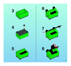 LEGO 3825 instructions page 3 – build guide