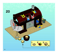 LEGO 3825 instructions page 32 – build guide
