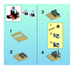 LEGO 3825 instructions page 4 – build guide