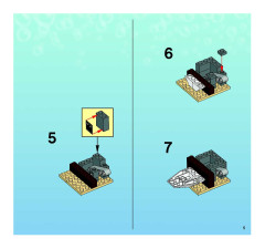 LEGO 3825 instructions page 5 – build guide