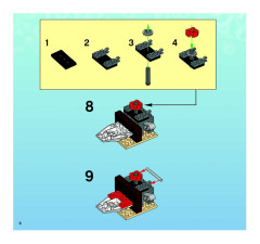 LEGO 3825 instructions page 6 – build guide