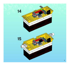 LEGO 3826 instructions page 9 – build guide