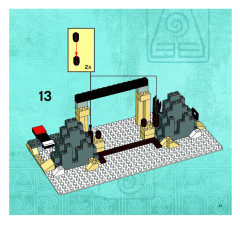 LEGO 3828 instructions page 21 – build guide