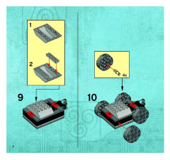 LEGO 3828 instructions page 8 – build guide