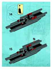 LEGO 3829 instructions page 9 – build guide