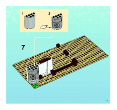 LEGO 3832 instructions page 21 – build guide