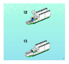 LEGO 3832 instructions page 9 – build guide