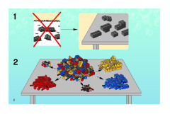 LEGO 3833 instructions page 2 – build guide