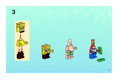 LEGO 3833 instructions page 3 – build guide