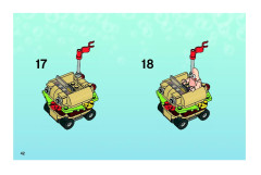 LEGO 3833 instructions page 42 – build guide