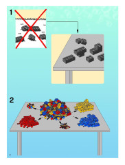 LEGO 3834 instructions page 2 – build guide