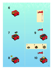 LEGO 3834 instructions page 9 – build guide