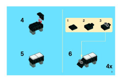 LEGO 3845 instructions page 3 – build guide
