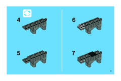 LEGO 3845 instructions page 5 – build guide