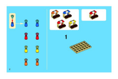 LEGO 3849 instructions page 2 – build guide