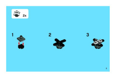 LEGO 3850 instructions page 3 – build guide