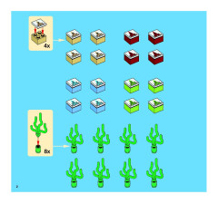 LEGO 3851 instructions page 2 – build guide