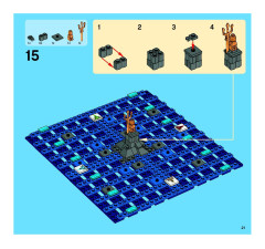 LEGO 3851 instructions page 21 – build guide
