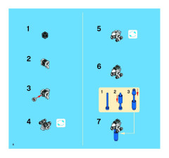 LEGO 3851 instructions page 6 – build guide