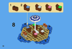 LEGO 3852 instructions page 10 – build guide