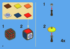 LEGO 3852 instructions page 2 – build guide