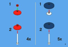LEGO 3852 instructions page 3 – build guide