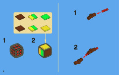 LEGO 3853 instructions page 2 – build guide