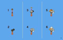 LEGO 3854 instructions page 9 – build guide