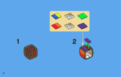 LEGO 3855 instructions page 2 – build guide