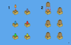 LEGO 3855 instructions page 3 – build guide