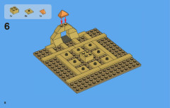 LEGO 3855 instructions page 8 – build guide