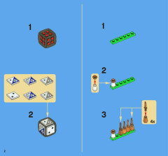 LEGO 3856 instructions page 2 – build guide