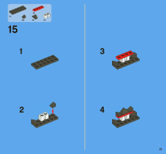 LEGO 3856 instructions page 21 – build guide