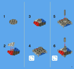 LEGO 3856 instructions page 3 – build guide