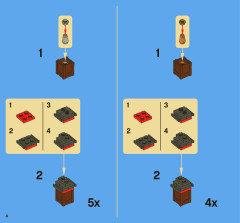 LEGO 3856 instructions page 4 – build guide