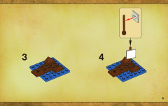 LEGO 3857 instructions page 9 – build guide