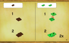 LEGO 3858 instructions page 15 – build guide
